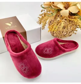 G7504BO Γυναικεία Παντόφλα VESNA Μπορντό G7504BO Γυναικεία Παντόφλα VESNA Μπορντό