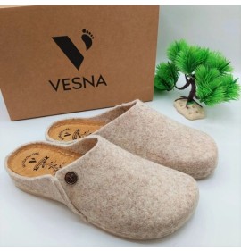 G7514BE Woman Anatomic Slipper VESNA Beige G7514BE Woman Anatomic Slipper VESNA Beige