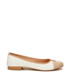 G7591BEW Woman Ballerina Oversized Blondie Beige-White G7591BEW Woman Ballerina Oversized Blondie Beige-White