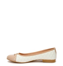 G7591BEW Woman Ballerina Oversized Blondie Beige-White G7591BEW Woman Ballerina Oversized Blondie Beige-White
