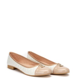 G7591BEW Woman Ballerina Oversized Blondie Beige-White G7591BEW Woman Ballerina Oversized Blondie Beige-White