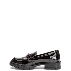 G7625BP Γυναικείο Loafers BLONDIE Μαύρο Λουστρίν