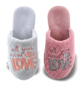 G7643P Γυναικεία Παντόφλα FAME Ροζ