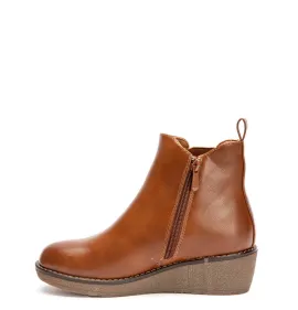 G7655C Γυναικείο Μποτάκι BLONDIE Κάμελ