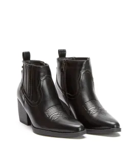 G7656B Γυναικείο Μποτάκι BLONDIE Μαύρο