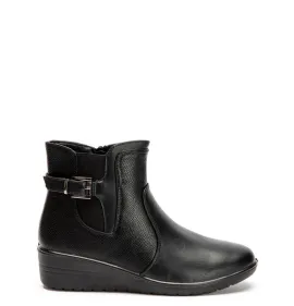 G7657B Γυναικείο Ανατομικό Μποτάκι BLONDIE Μαύρο