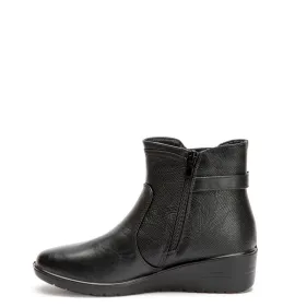 G7657B Γυναικείο Ανατομικό Μποτάκι BLONDIE Μαύρο