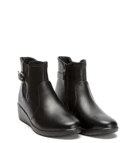 G7657B Γυναικείο Ανατομικό Μποτάκι BLONDIE Μαύρο