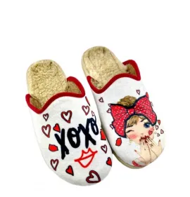 G7693W Γυναικεία Παντόφλα Παντόφλα VESNA Λευκό G7693W Γυναικεία Παντόφλα Παντόφλα VESNA Λευκό