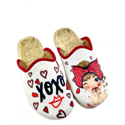 G7693W Woman Slipper VESNA White G7693W Woman Slipper VESNA White