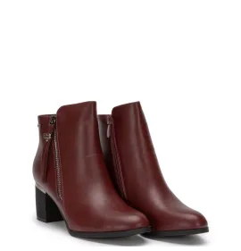 G7705BO Γυναικείο Μποτάκι BLONDIE Μπορντό