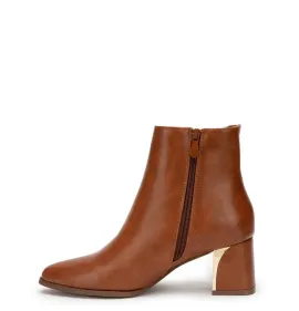 G7706BR Γυναικείο Μποτάκι BLONDIE Καμέλ