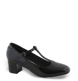 G7793BP Γυναικεία Γόβα Μπαρέτα ZAK SHOES Λουστρίν Μαύρο