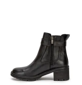 G7801B Γυναικείο Δερμάτινο Μποτάκι SABINO Μαύρο