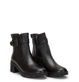 G7801B Γυναικείο Δερμάτινο Μποτάκι SABINO Μαύρο