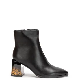 G7814B Γυναικείο Μποτάκι ADAM'S SHOES Μαύρο