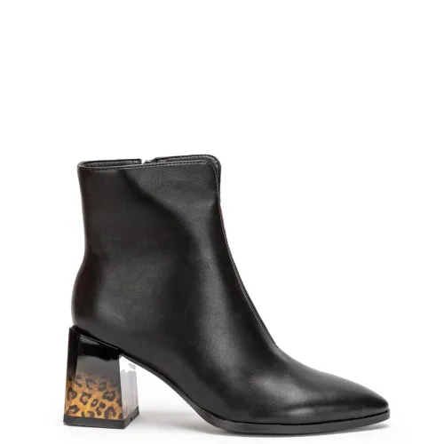 G7814B Γυναικείο Μποτάκι ADAM'S SHOES Μαύρο