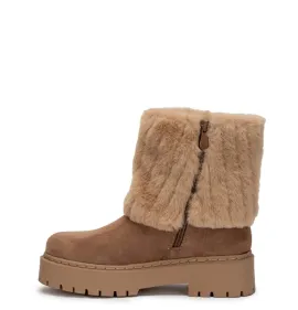 G7826BE Γυναικείο Μποτάκι ZAK SHOES Μπεζ