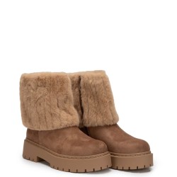G7826BE Γυναικείο Μποτάκι ZAK SHOES Μπεζ