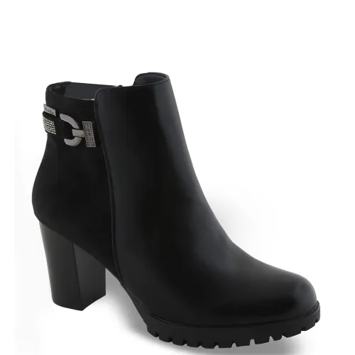 G7895B Γυναικείο Μποτάκι ZAK SHOES Μαύρο