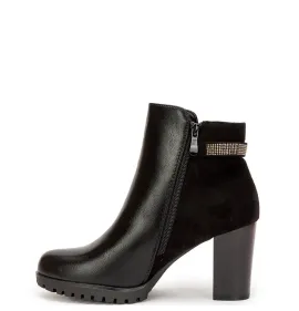 G7895B Γυναικείο Μποτάκι ZAK SHOES Μαύρο