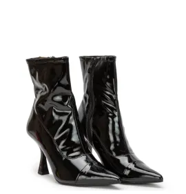 G7898B Γυναικείο Μποτάκι ADAM'S SHOES Μαύρο