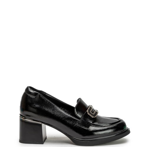 G7961B Γυναικείο Loafers ADAM'S SHOES Μαύρο