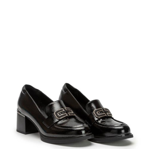 G7961B Γυναικείο Loafers ADAM'S SHOES Μαύρο