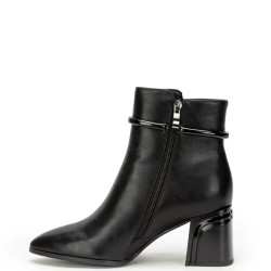 G7962B Γυναικείο Μποτάκι ADAM'S SHOES Μαύρο