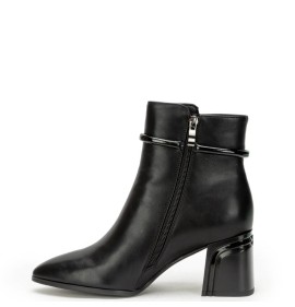 G7962B Γυναικείο Μποτάκι ADAM'S SHOES Μαύρο