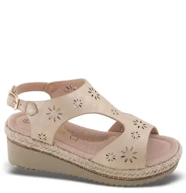 P1041BE Κοριτσίστικο Ανατομικό Πέδιλο SMART KIDS Μπεζ