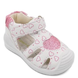 P1053W Girl's Sandals SMART KIDS White