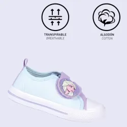 P1075LB Κοριτσίστικο Sneakers DISNEY FROZEN Σιέλ