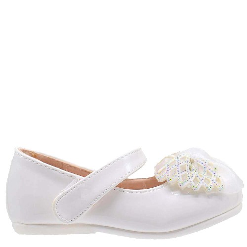P1120W Girl's Ballerina SMART KIDS White  P1120W Girl's Ballerina SMART KIDS White