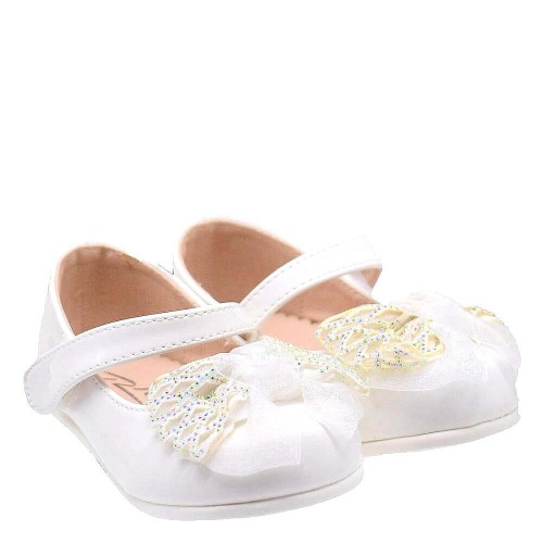 P1120W Girl's Ballerina SMART KIDS White  P1120W Girl's Ballerina SMART KIDS White