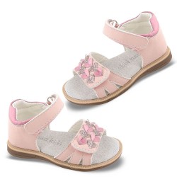 P1128P Girl's Anatomical Sandals SMART KIDS Pink