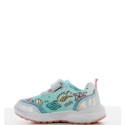 P1140LB Girl's Sneakers With Lights ARIEL Light Blue
