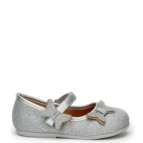 P1158S Girl's  Ballerina SMART KIDS Silver