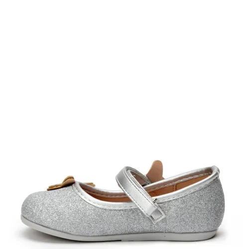 P1158S Girl's  Ballerina SMART KIDS Silver