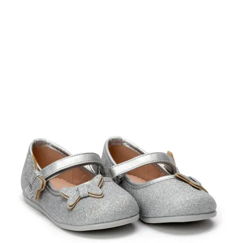P1158S Girl's  Ballerina SMART KIDS Silver