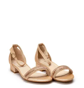 P1166CO Κοριτσίστικο Πέδιλο SMART KIDS Χαλκός