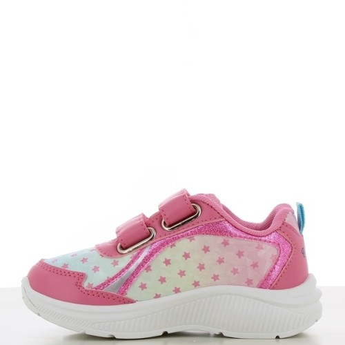 P1186F Κοριτσίστικο Sneakers LEOMIL Με Φωτάκια Φουξ