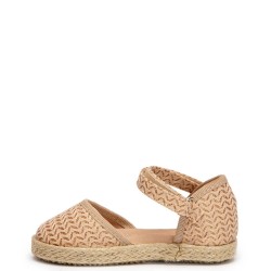 P1204BE Κοριτσίστικη Μπαλαρίνα-Εσπαντρίγια ZAK SHOES Μπεζ