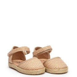 P1204BE Κοριτσίστικη Μπαλαρίνα-Εσπαντρίγια ZAK SHOES Μπεζ
