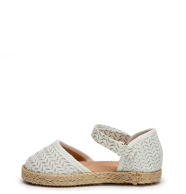 P1204W Κοριτσίστικη Μπαλαρίνα-Εσπαντρίγια ZAK SHOES Λευκό P1204W Κοριτσίστικη Μπαλαρίνα-Εσπαντρίγια ZAK SHOES Λευκό