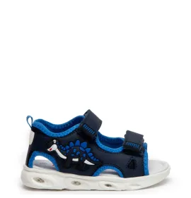 P1208BL Αγορίστικο Πέδιλο Με Φωτάκια ZAK SHOES Μπλε