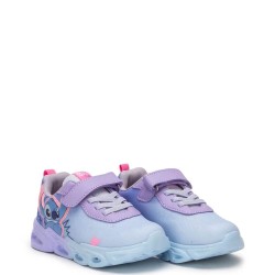 P1218L Κοριτσίστικο Sneakers DISNEY LILO & STITCH Με Φωτάκια Λιλά
