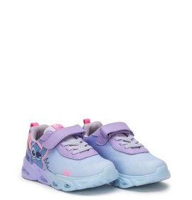 P1218L Κοριτσίστικο Sneakers DISNEY LILO &amp; STITCH Με Φωτάκια Λιλά