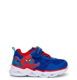 P1219BL Αγορίστικο Sneakers DISNEY SPIDERMAN Με Φωτάκια Μπλε