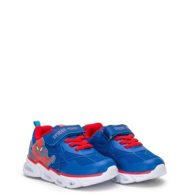 P1219BL Αγορίστικο Sneakers DISNEY SPIDERMAN Με Φωτάκια Μπλε